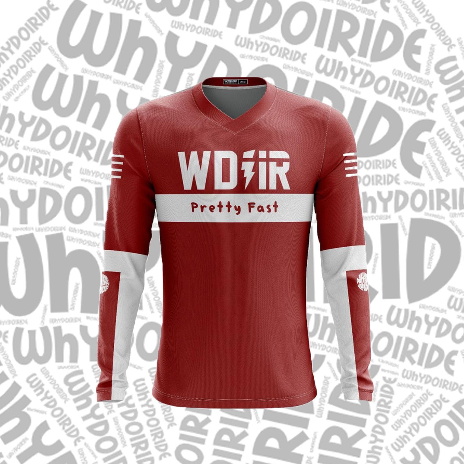 Whydoiride red ride apparel official marketplace photo